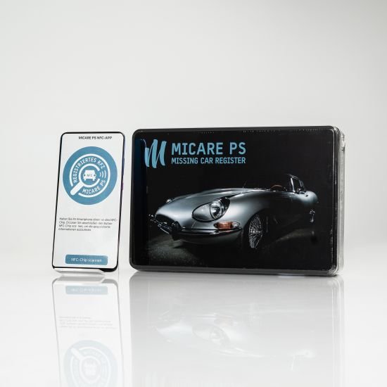 MICARE 2 in 1 Fahrzeugmarkierungen durch NFC-ID-SET & MICRODOT-ID-SET für Oldtimer und Youngtimer